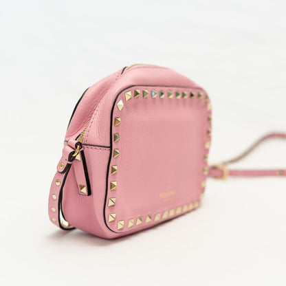 Valentino Pink Rockstud Camera Bag
