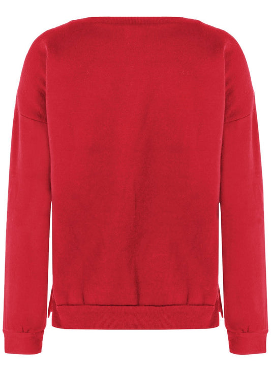 Fashion Round Neck Father Christmas Patterned Thicken Sweatshirt