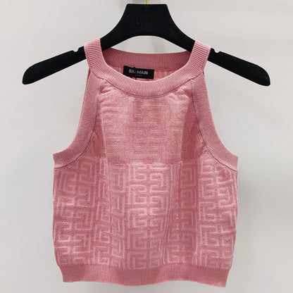 PB Monogram Knitted Top