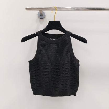 PB Monogram Knitted Top